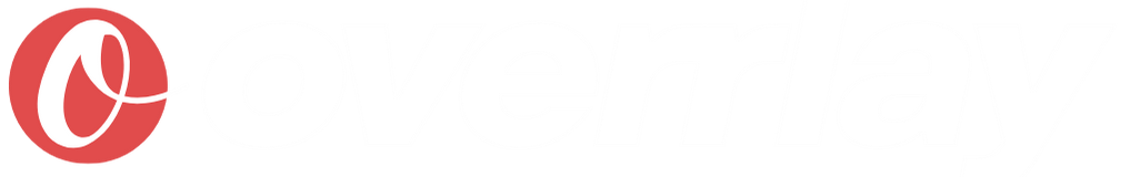 overrlay logo white